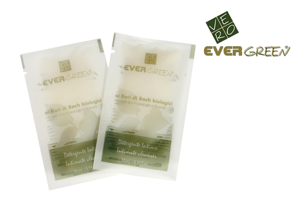 Bustine detergente intimo 10 ml ai fiori di Bach bio - Linea Evergreen