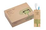 Kit dentale (spazzolino con dentifricio) in flow pack 