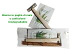 Set Barba (rasoio con bustina crema da barba) in flow pack Biodegradabile 